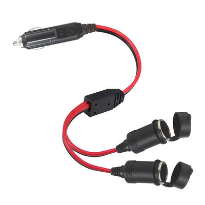 12V 24V Dual-Socket-Auto-Zigarettenanzünder-Splitter-Adapter-Verlängerung für SUV-LKW-Transporter-Stromversorgung-Ladegerät-Stromerweiterung