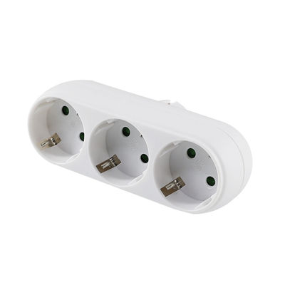 Europäischer 3-Wege-Steckdosenadapter 250V 10A mit 3 AC-Ausgängen