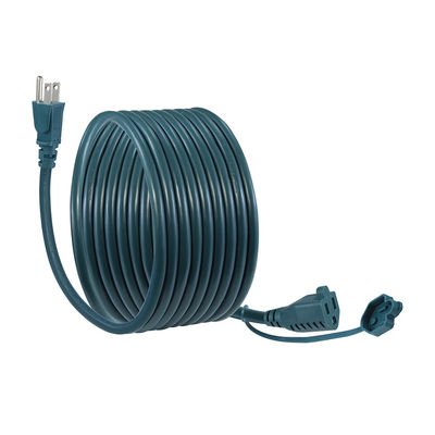 Gerade NEMA5-15P Mann zu Frau 5-15R Steckdose Grüne Verlängerung USA 3Pin Stecker