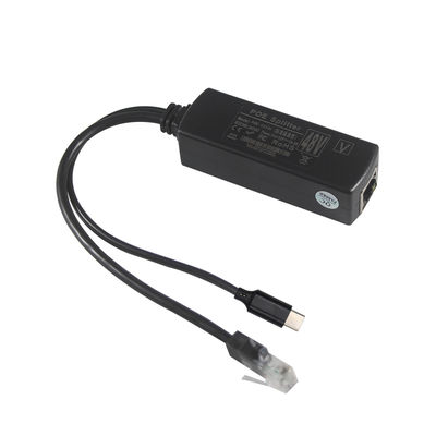 PoE-Splitter mit USB-C-Ausgang- 48V bis 5V/9V/12V Power Over Ethernet-Konverter für Tablet, Telefon, Raspberry Pi, USB-C-Geräte