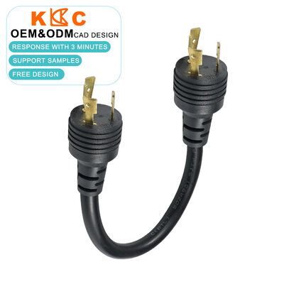 14AWG 15A NEMA L7-15P Verriegelungsstecker auf L7-15R Verriegelungsbuchse 1,5m Twist-Lock-Adapter-Verlängerungskabel für Bühnen- und Generatorgebrauch