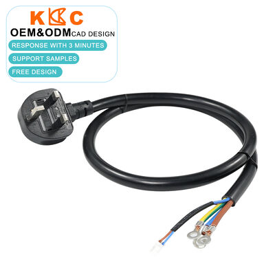 250V UK Plug to Ring Terminal Lead mit NTC Temperatursensor 0,9m Kabelmontage für Heizungen und Wärmekontrollsysteme